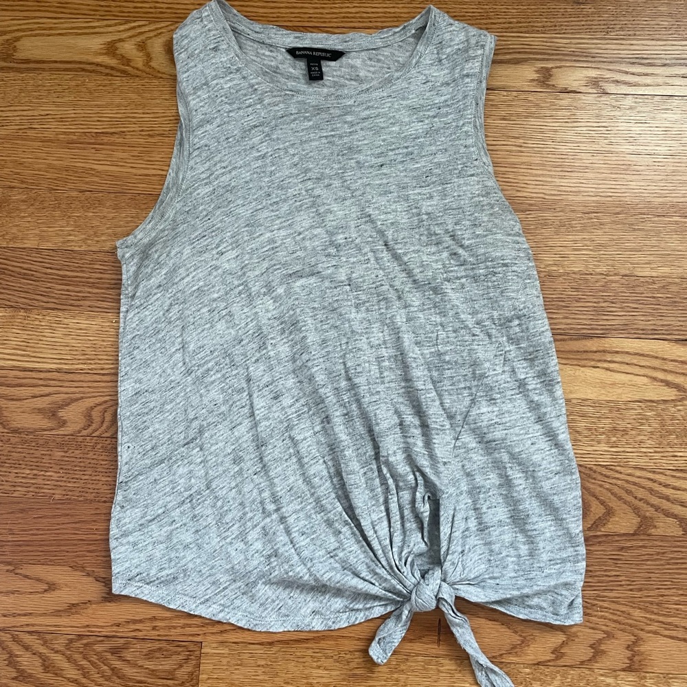 NWOT Linen Grey Top